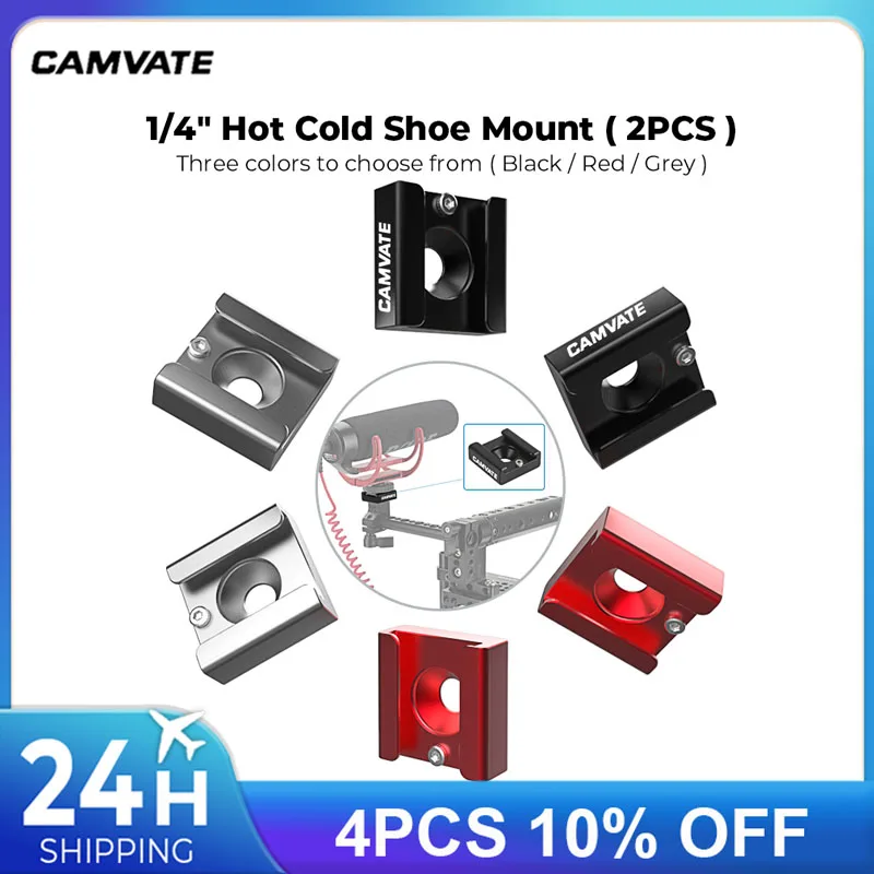CAMVATE 2pcs 1/4 Blackmagic DSLR Rig 포켓 시네마 카메라..