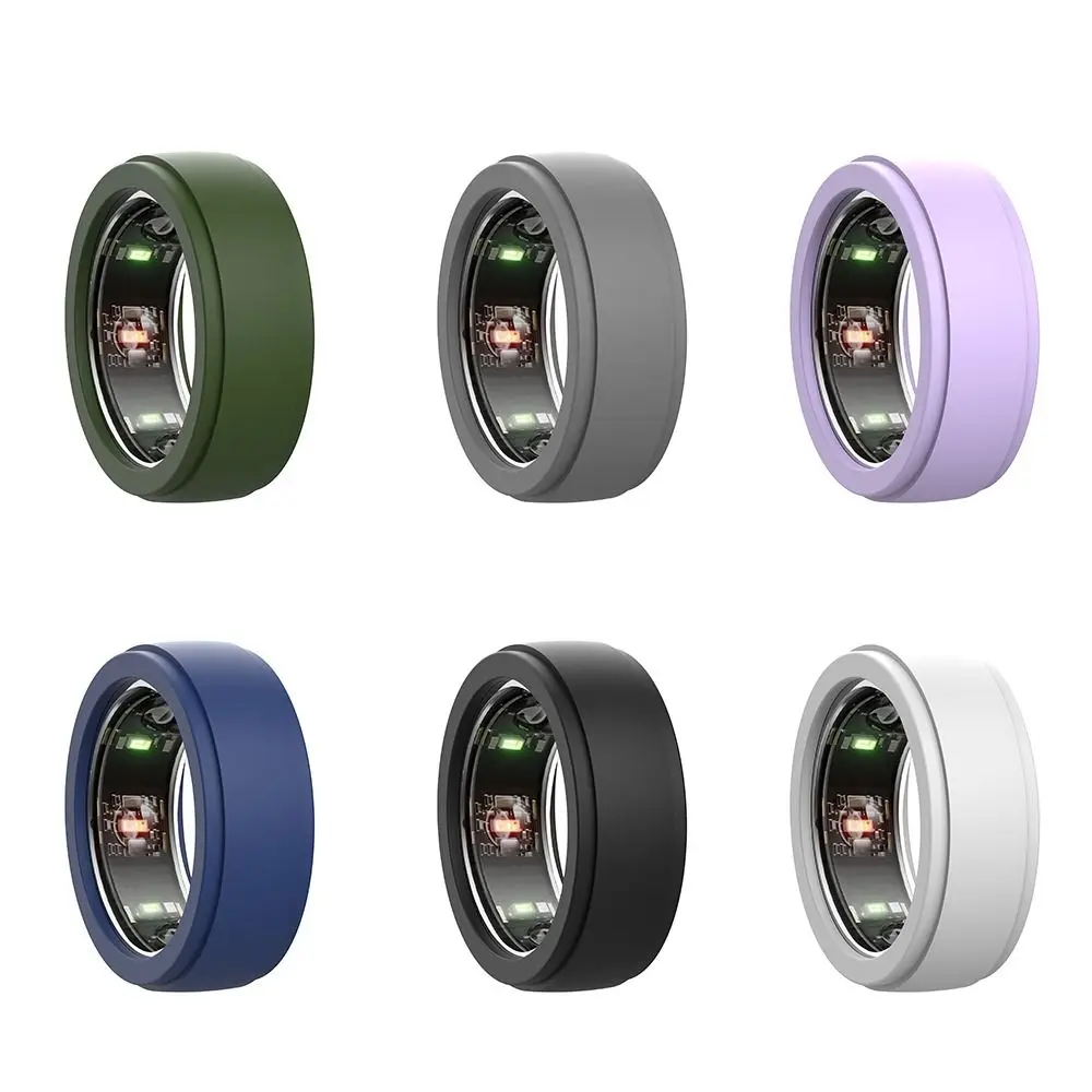 Custodia protettiva in silicone Smart Ring Custodia protettiva in silicone elastica resistente al sudore Accessori antigraffio per Oura Ring Gen 3 - immagine 3