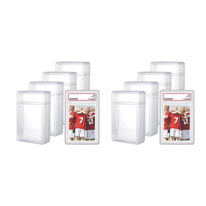 

New-Trading Cards Protector Case Acrylic Clear Baseball Card Holders With Label Position Hard Card Sleeves (48 Pieces)