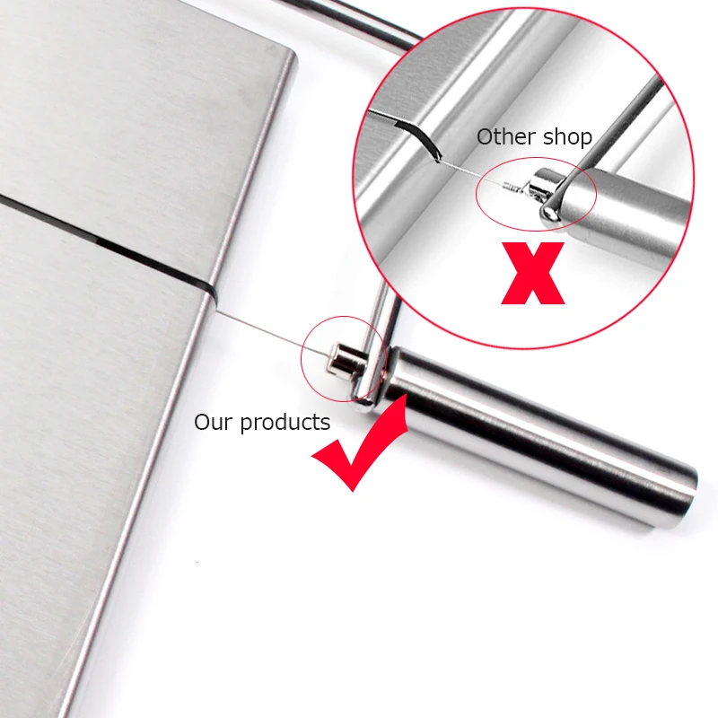 Käsehobel - Schneide-Servierbrett für Hart- und Halbhartkäse oder Butter, 5er-Pack Ersatz-Schneidedrähte aus Edelstahl_voghion.com