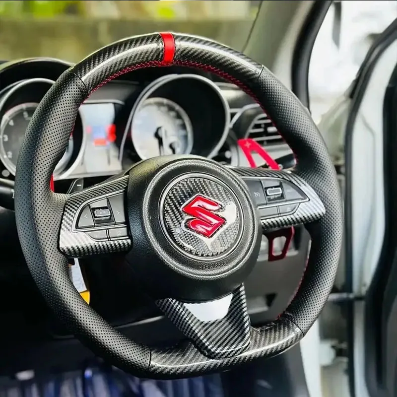 Housse Volant Cuir Pour Suzuki Vitara 2018-2024 – Noire, Forme O – Antidérapante, Respirante – Protection Contre L’usure Et Les Rayures