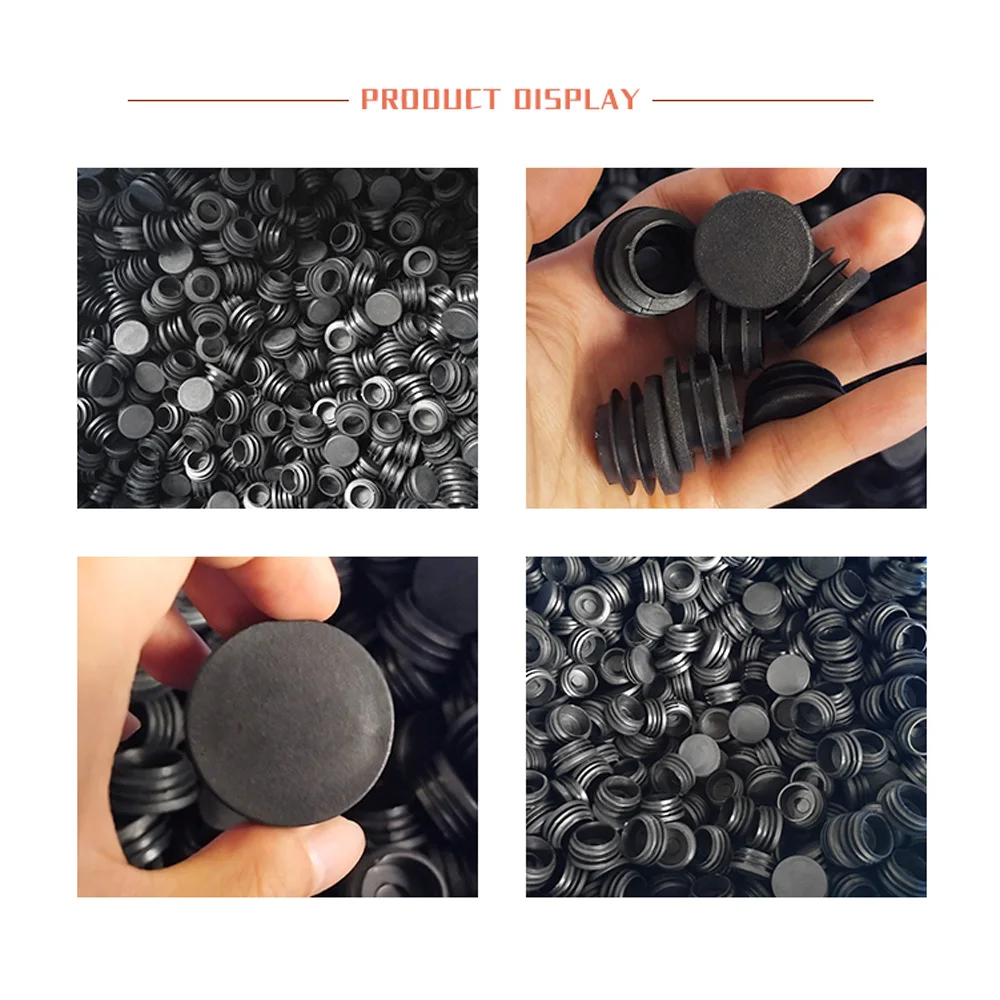 Pipe End Cap Silicone Rubber Caps Rubber Caps Silicone Rubber Plugs 2/4/5/10pcs Round Plastic Black Blanking End Cap Caps Tube Pipe Inserts Plug Bung 10mm 12/13/14/16/19/20/22/25/27/28/30/32-100mm