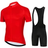 Fluorescent Green 2024 Solid color Men Short Sleeve Cycling Jersey Suits MTB Racing Bike Clothes Summer Bicycle Cycling Clothing 3