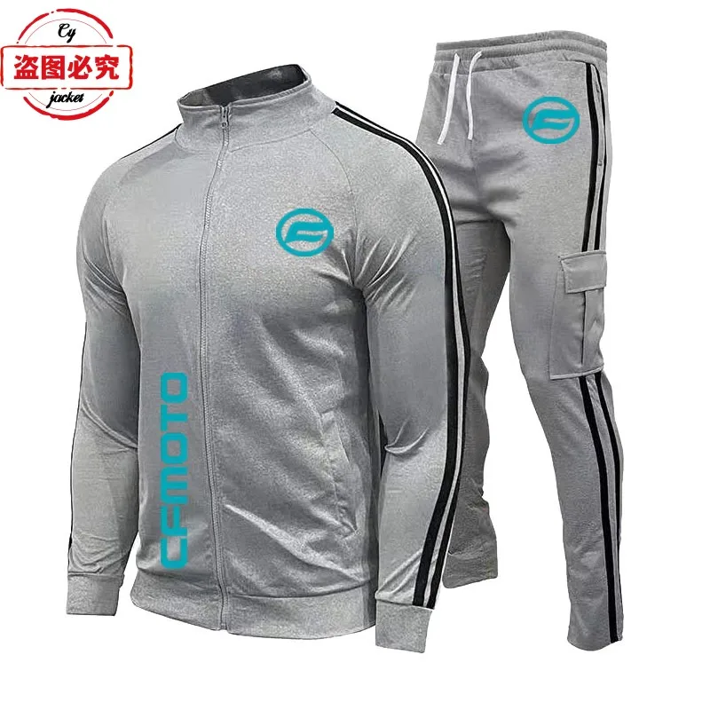 CFMOTO motorcycle logo printed racing clothes casual sportswear men's spring and autumn suit cycling clothes group clothes 5