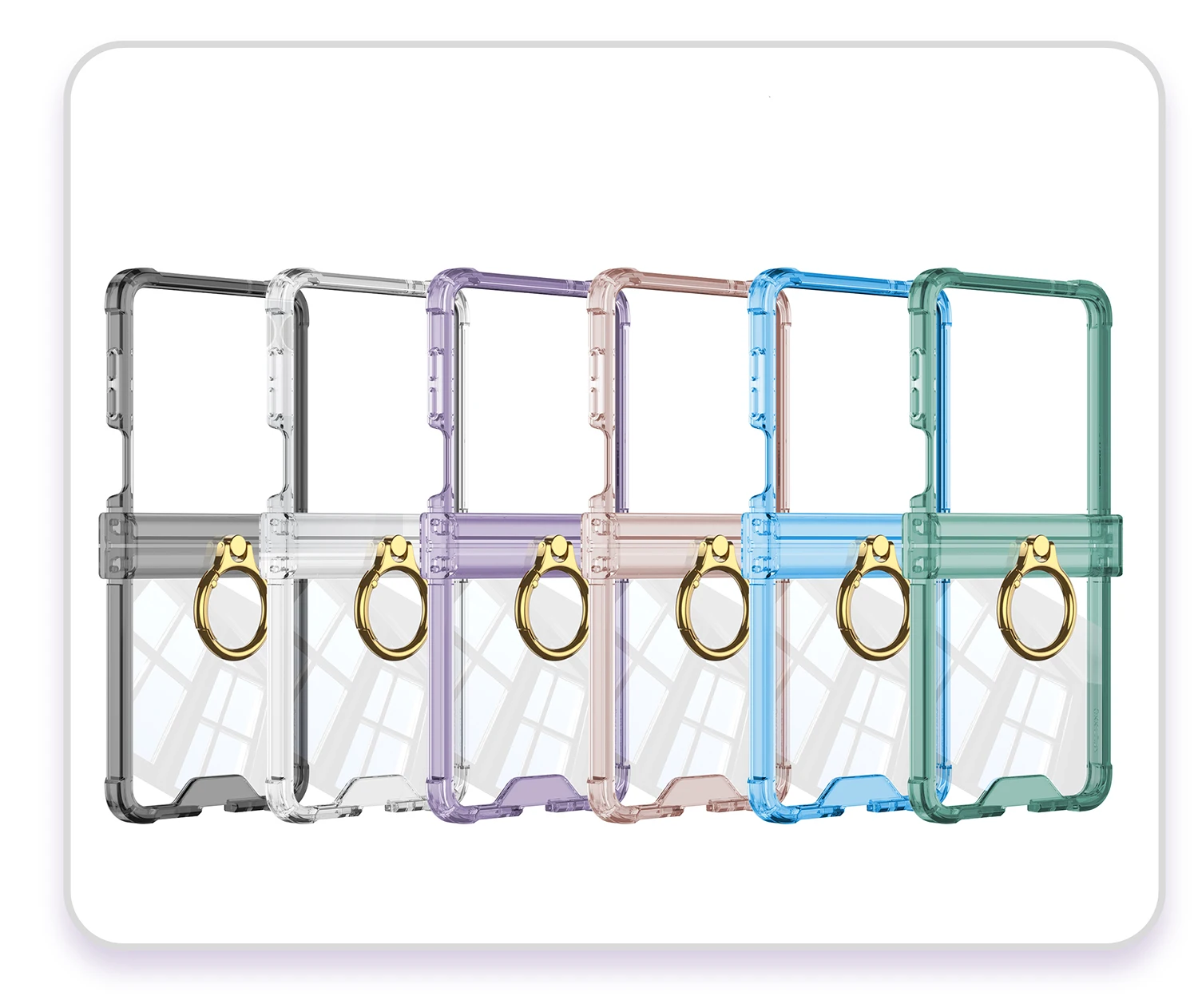 Silicone Airbag Bumper Soft Case for Samsung Galaxy Z Flip 7 Case All-included H