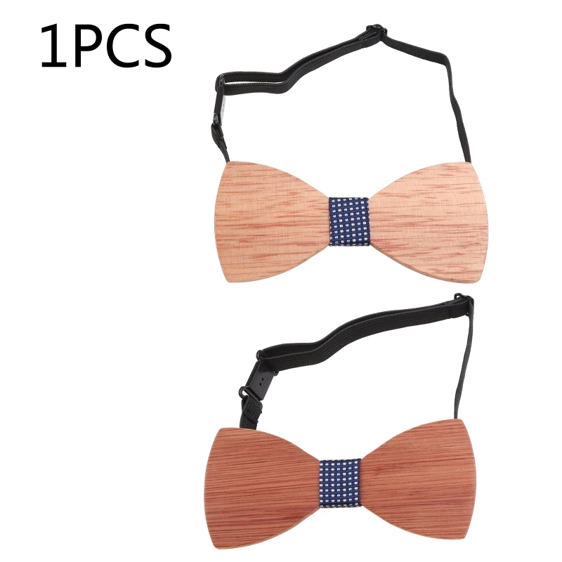Handmade Cork Wooden Bow Ties For Men Wedding Party Unique Accessories Neckwear Solid Color Whole for Butterfly