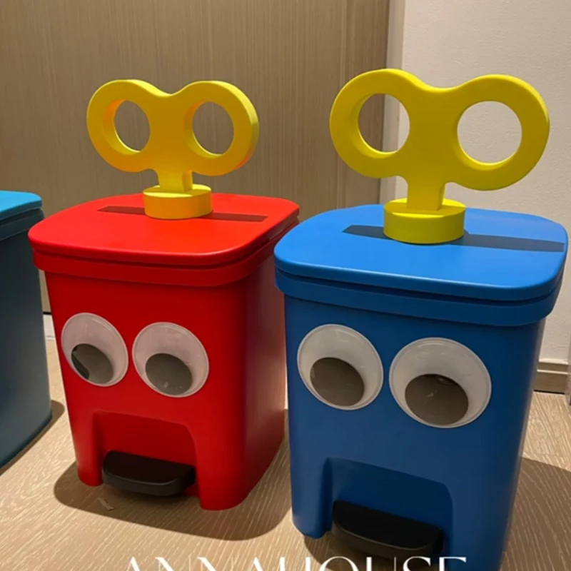 

Garbage bin, household living room, large capacity, creative, cute cartoon, high aesthetic value, children's room, bathroom