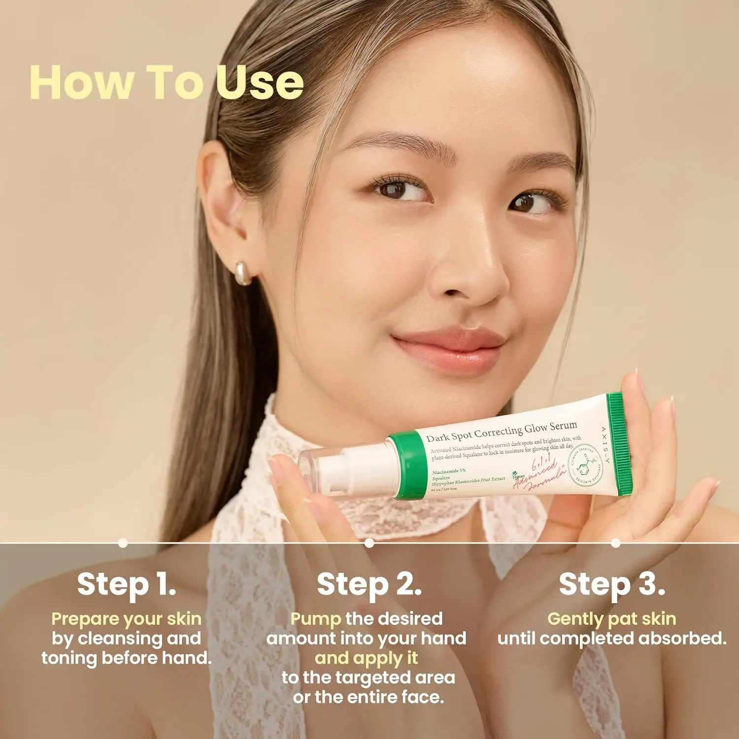 AXIS-Y Dark Spot Repair Brightening Serum 5% Niacinamide Face Dark Spot Remover - Korean Vegan Skincare Niacinamide Serum 5