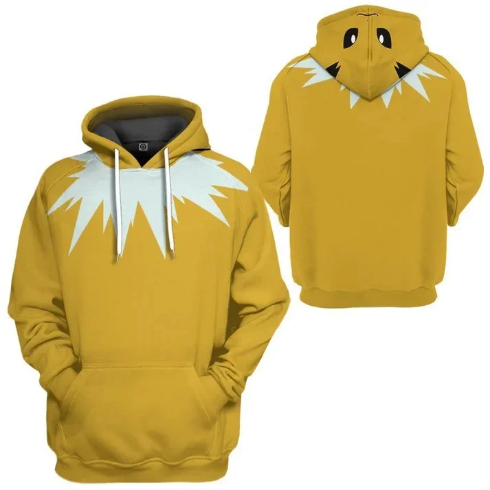 thumbnail image 1 of Pikachu Anime Elf 3D Digital Printing Fashion Casual Sweatshirt Hooded Pullover Shirt Birthday Gift, 1 of 5