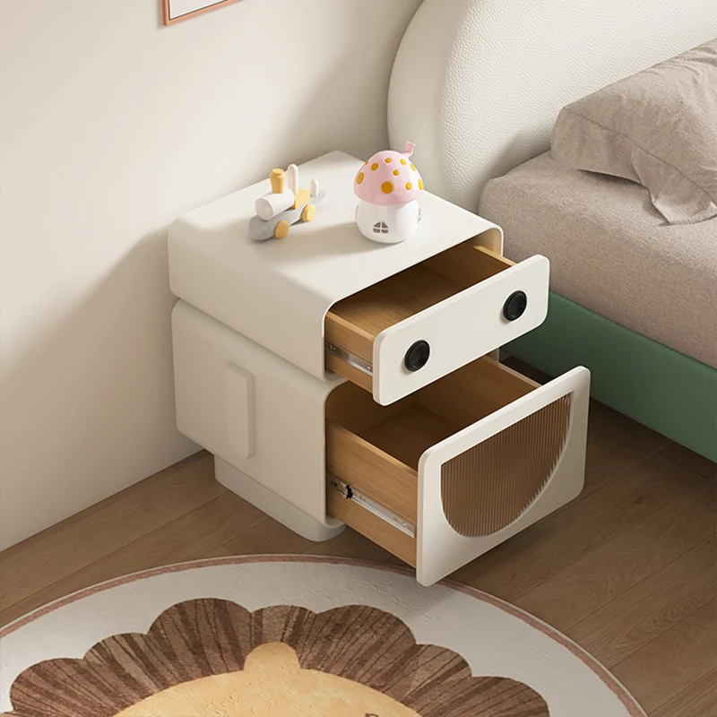 Kids Furniture Night Table Bedside Tables for Children Nightstands Cabinet Table Auxiliary White Designer Comodino Bed Room