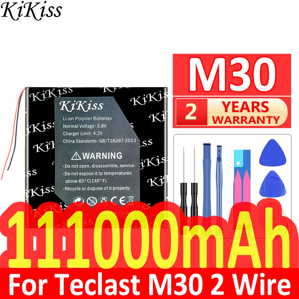 

11100mAh KiKiss Powerful Battery For Teclast M30 Tablet PC Bateria