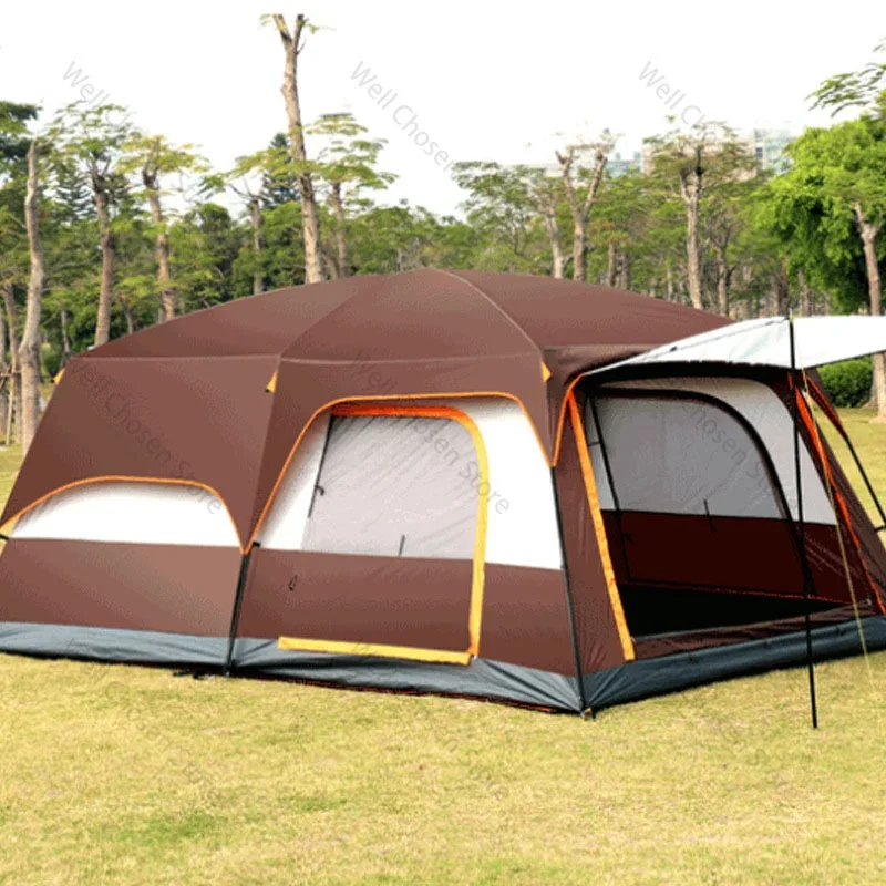 5-8 person large tent outdoor camping 1.95M/6.4ft height Waterproof Park Picnic Hiking Portable geodesic dome tent Easy Setup