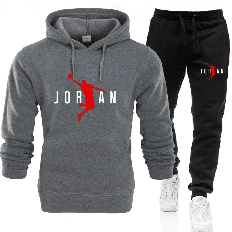 2025 خريف شتاء الرجال رياضية هوديي السراويل 2 قطعة مجموعات البدلة الترفيه بلوزات Sweatpants اتجاهات الموضة ماركة الملابس S-3XL