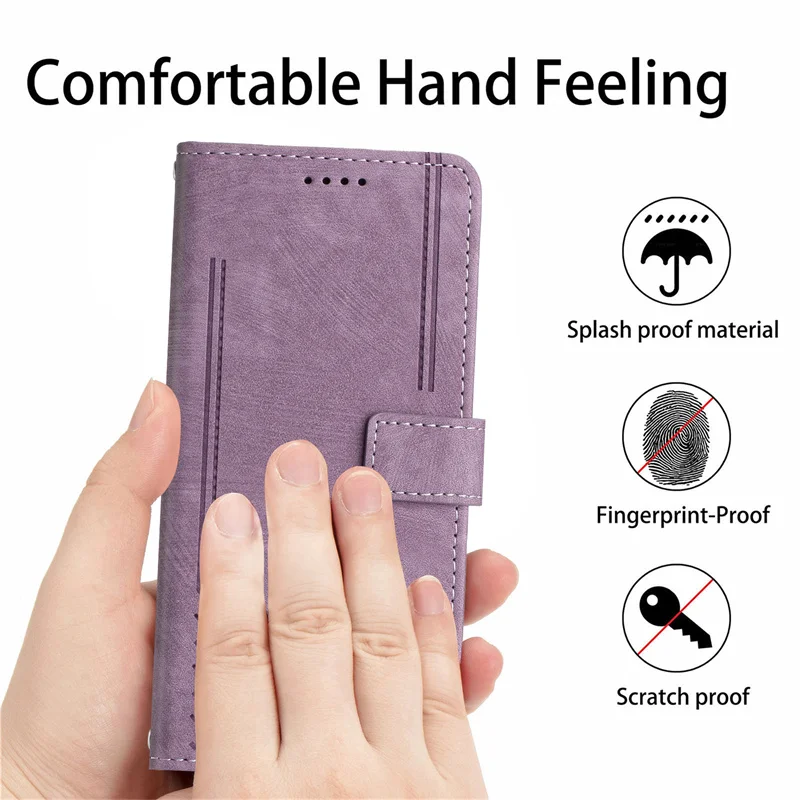 Leather Anti-Fall Wallet Phone Case - Luxury Skin Cover