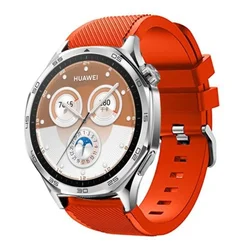 Premium 22mm Silicone Sports Bracelet Wristband - 22mm Width (Official orange)