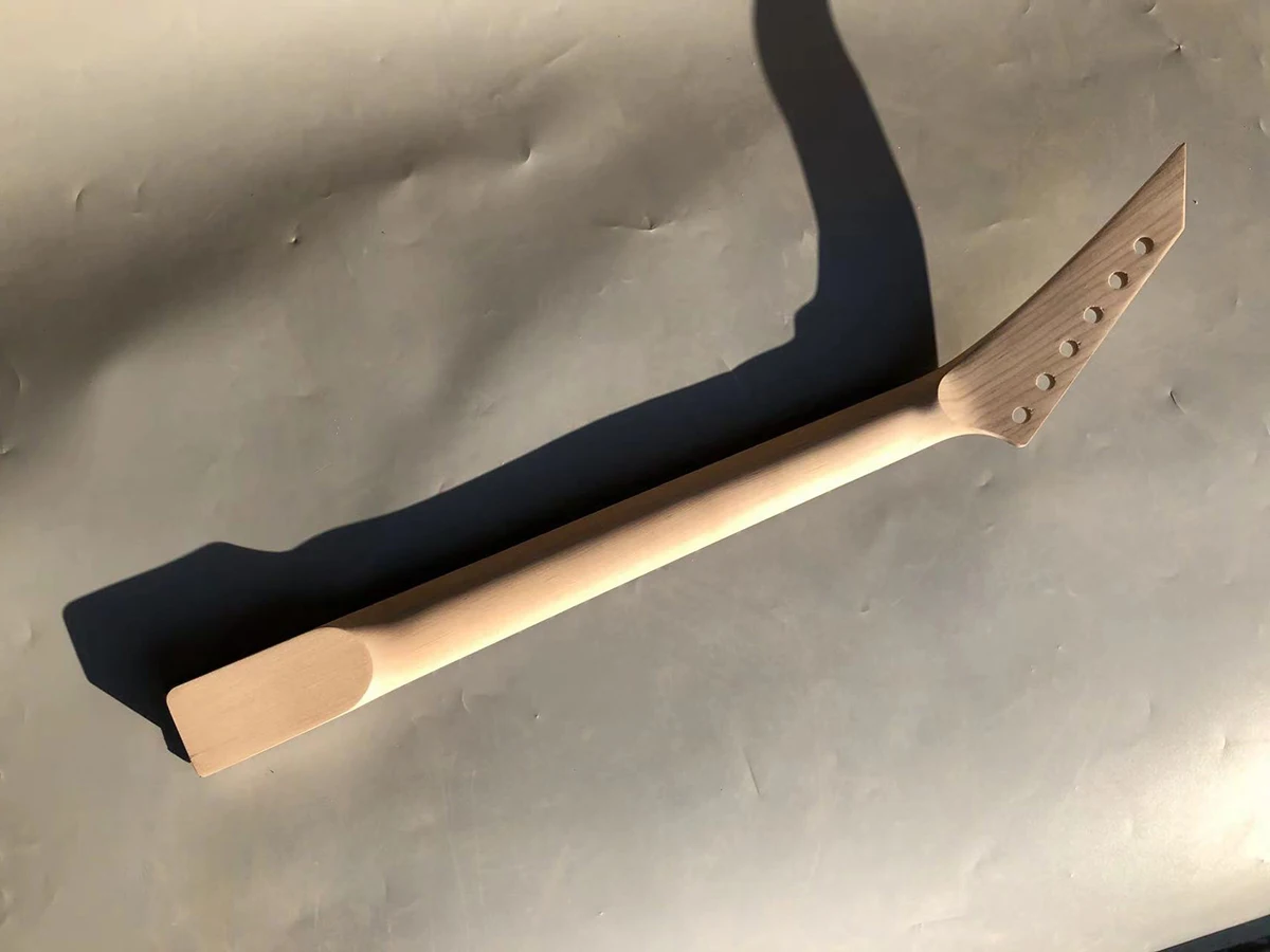 Guitarra Pescoço Traste Polegada Maple Fretboard Tubarão Fin Jackson Faça Você Mesmo Invertida Cabeça J14 24 25.5 - Image 2