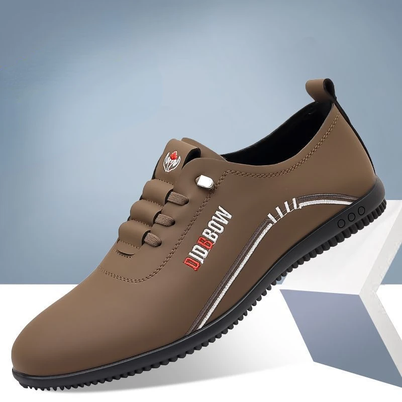 Luxury Leather Men Flat Shoes Casual 2024 Soft Men Loafers Handmade Moccasins Breathable Slip on Driving Shoes Zapatos Hombre 2