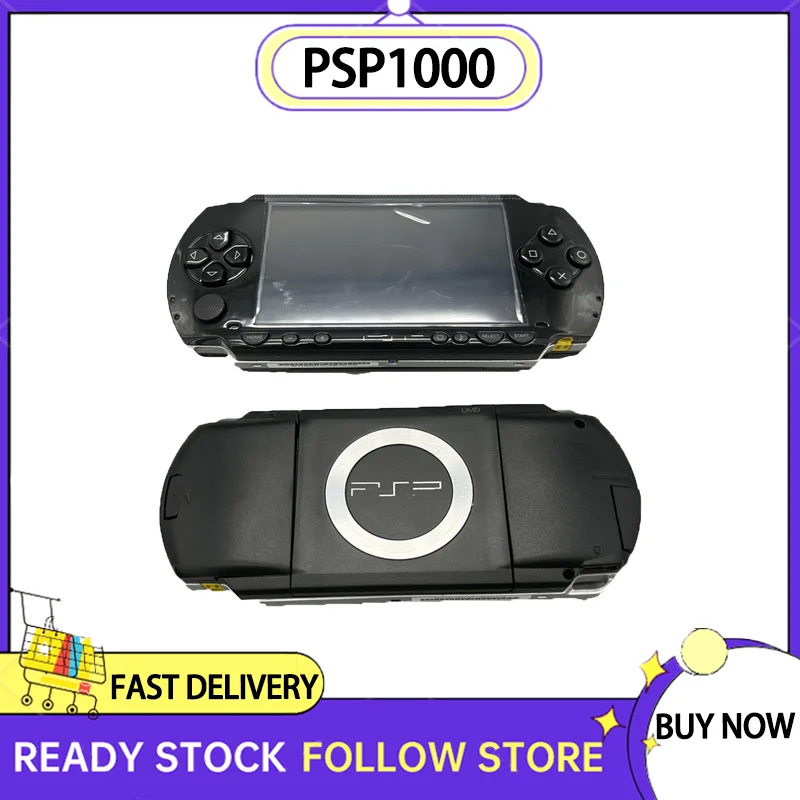 ForPSP1000GameConsoleProfessionalRefurbishedPSPBlackHandheldGameConsole163264
