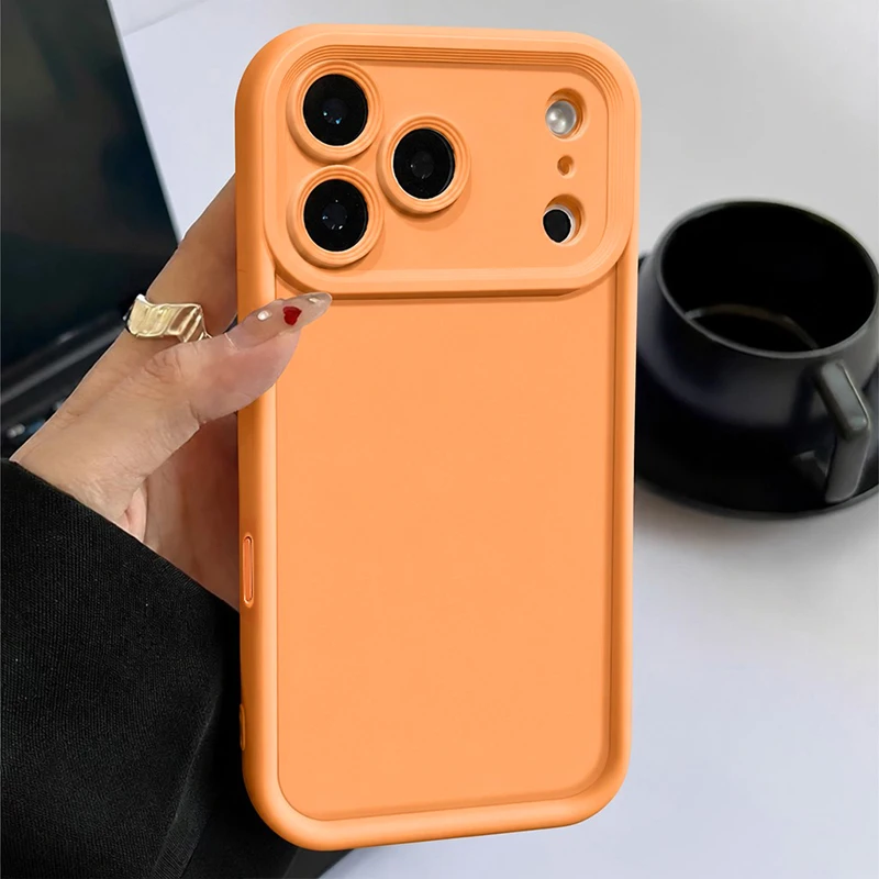 ตัวเลือกสินค้า เคส TPU นุ่มใส สีพาสเทล ป้องกันรอย สำหรับ iPhone 17/16/15/14/13 Pro Max