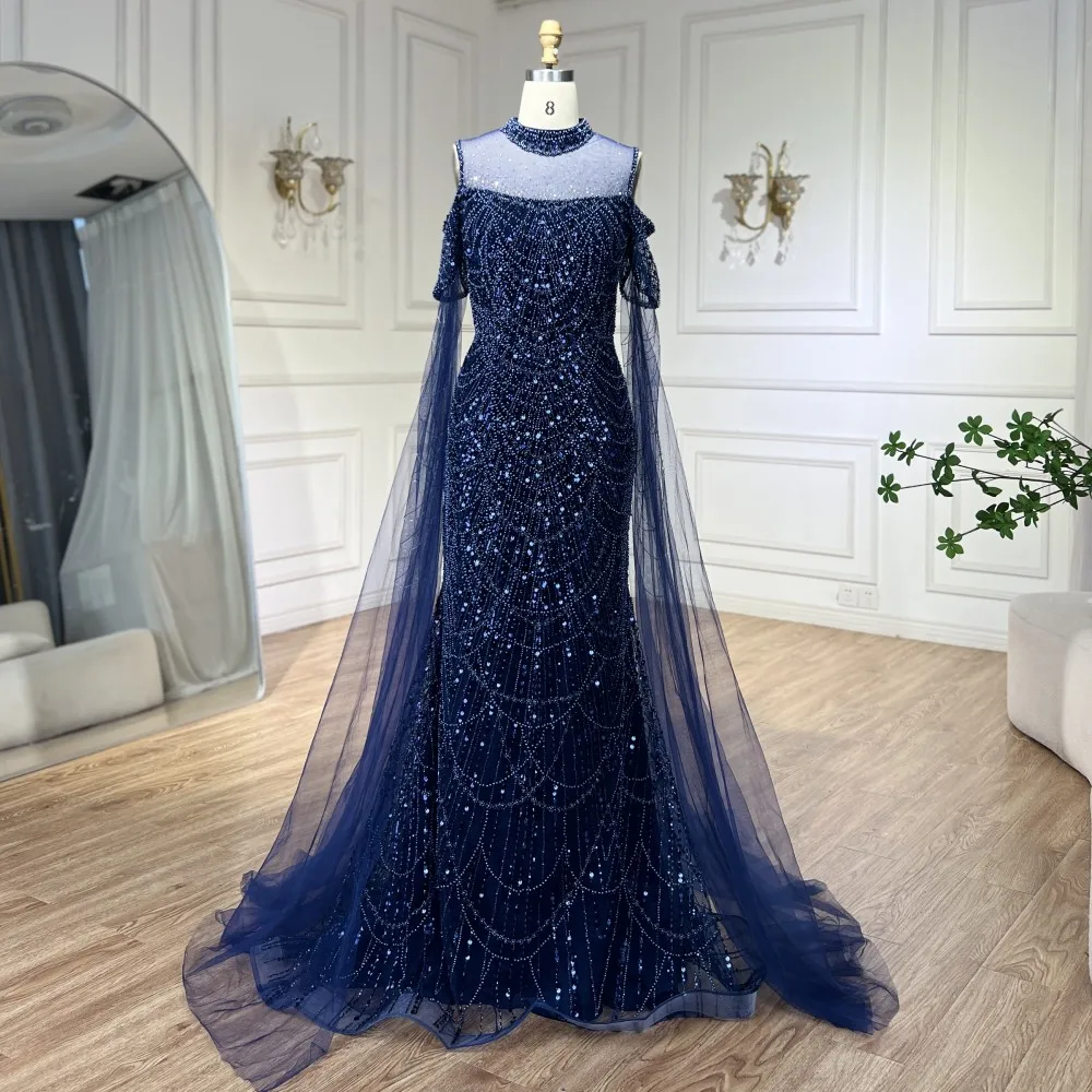 Rosa Langes Meerjungfrau Abendkleid Mit Schleppe, T Produktbild-Vorschau 11