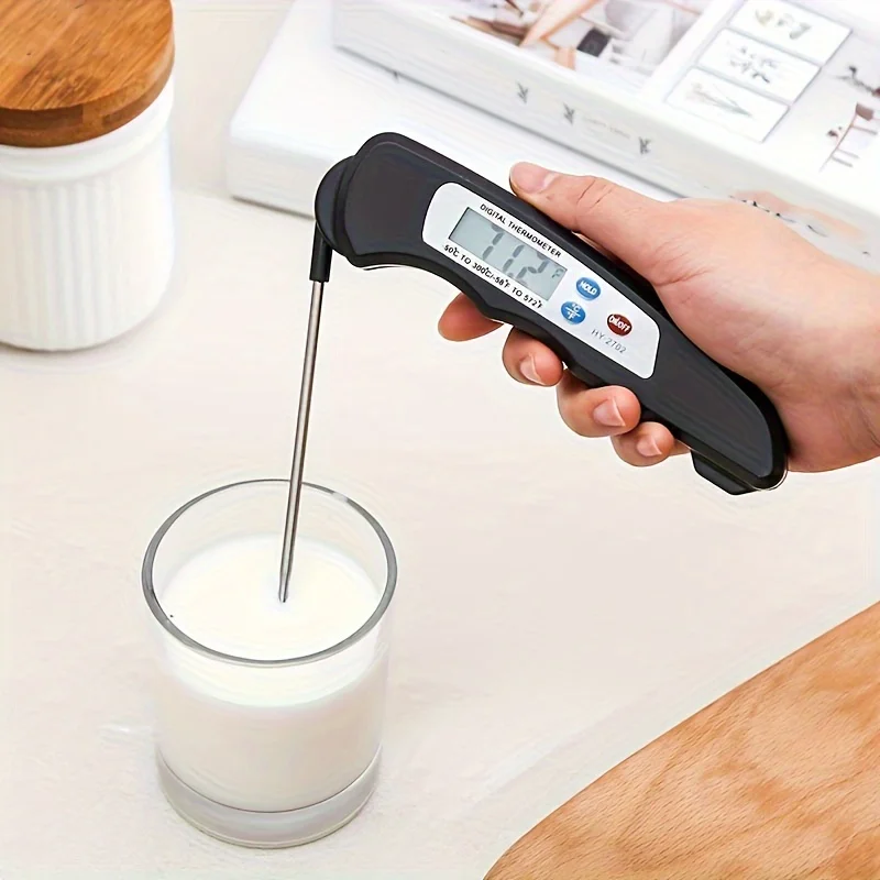 1pc meat thermometer, barbecue thermometer, food thermometer, kitchen, cooking, baking, liquid and barbecue. 4