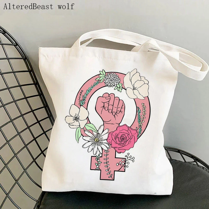 Women's Shoulder Bag My Body my Choice Mind Your Own Uterus feminism Canvas Bag Harajuku Shopper Bag girl handbag  Lady Bag