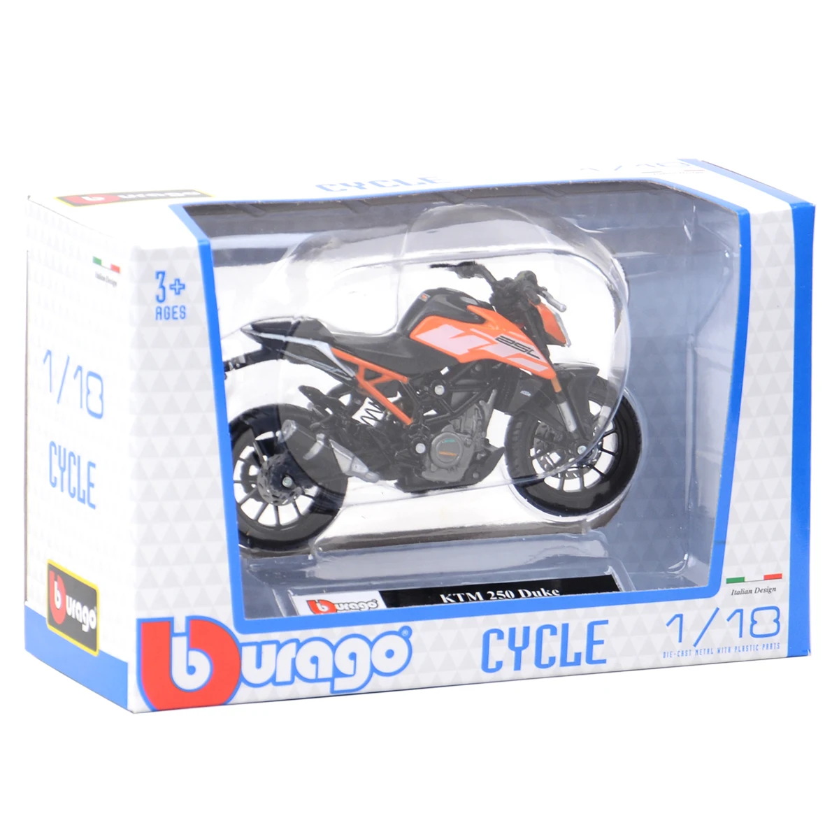 Bburago 1:18 KTM 250 Duke Authorized Simulation Alloy Motorcycle Model Toy Car Gift Collection 6