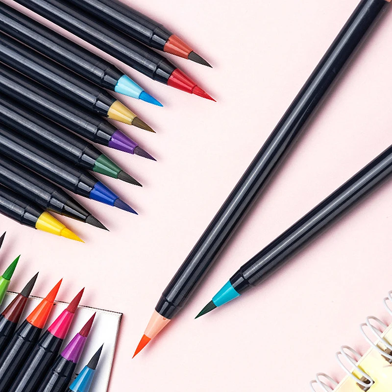 WatercolorsBrushPensSoftBrushMarkerCalligraphyPensForArt