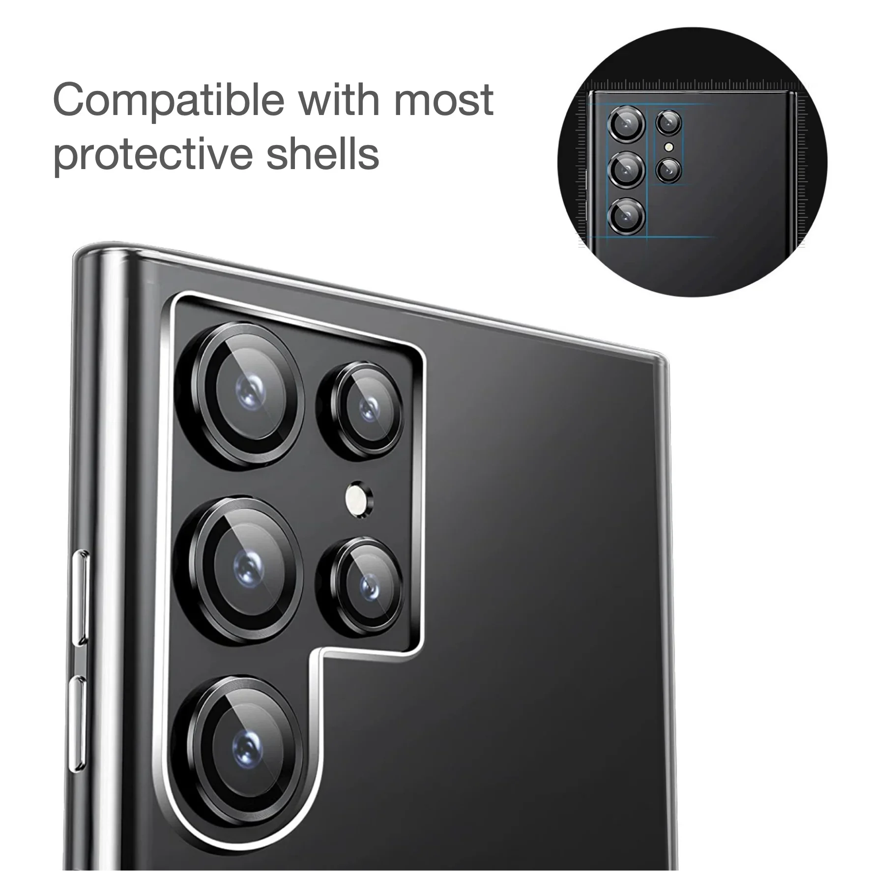 Premium Tempered Glass Lens Protector for Enhanced Camera Protection