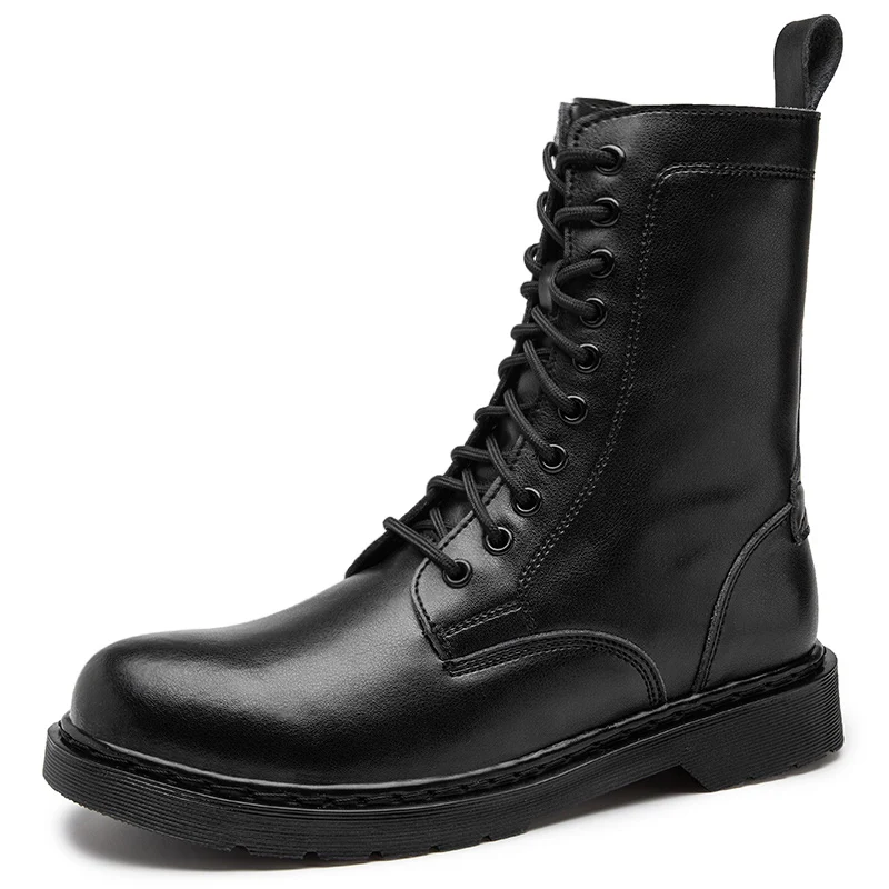 

Military Tactical Boots Men Outdoor Leather Motocross Boots Man Boots Army Hunting Men Big Size Shoes Casual Brand Rain Boots