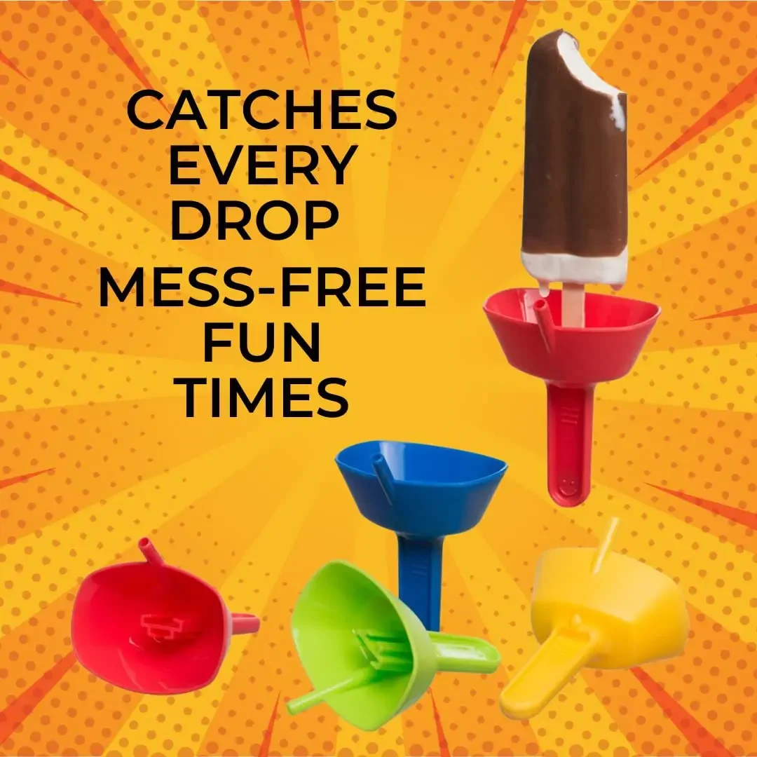 New Drip Proof Popsicle Holder Rack Free Ice Holder Dirt-proof Free Frozen Treats Rack with Straw for Kids Ice Cream