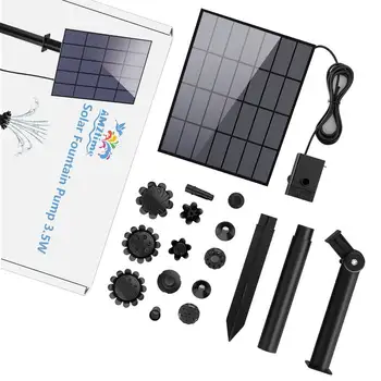 3.5W Solar Fountain Pump DIY Solar Panel Fountain with 4.9FT Water Pipe Pump for Bird Bath Garden Decoration Pets Drinking Pon - Image 6