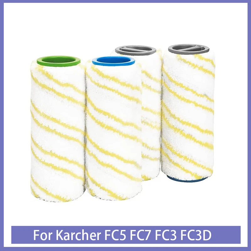 Karcher Fc5 Replacement Rollers Cleaning Washable Replacement 4 Pcs