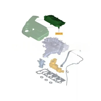 1683664 Parti di Motore Auto Iniettore di Carburante di Protezione Della Copertura Del Motore Pannello di Rivestimento Per Peugeot Citroen Ford 2.0 Diesel 1565.CQ 9682444080