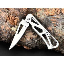 Couteau de poche Portable pliable en acier inoxydable, Mini couteau, fournitures de survie en plein air, Camping, outils 