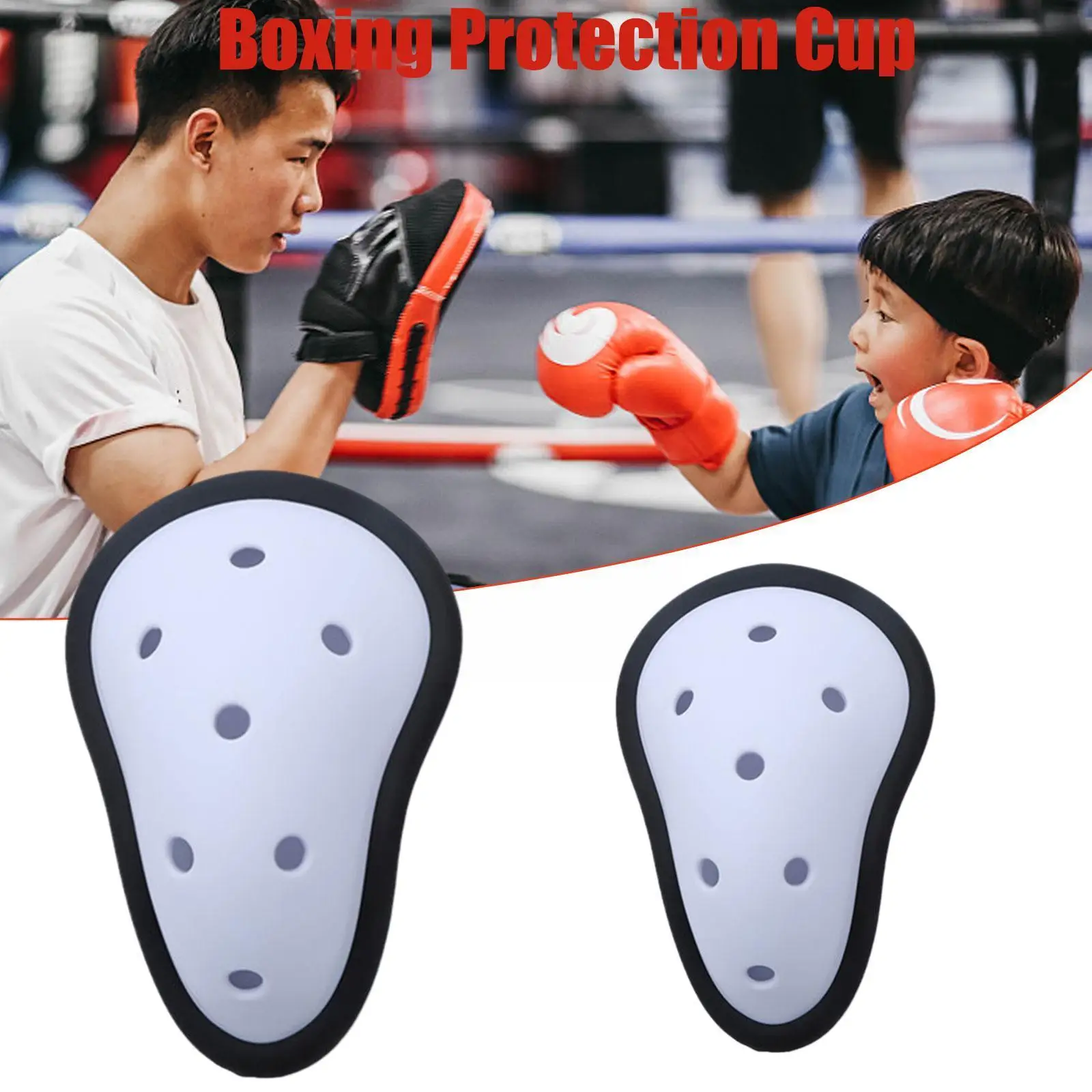 

Football Crotch Protection Boys Men Sports Breathable Protector Kick Guard Taekwondo Protect Boxing Hollow Crotch Out E2E2