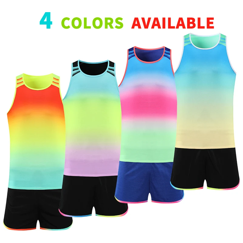 Mens Tracksuit Running Clothes Women Track And Field Training Suits Quick Dry Marathon Athletics Sets Sprint Sportswear T6211