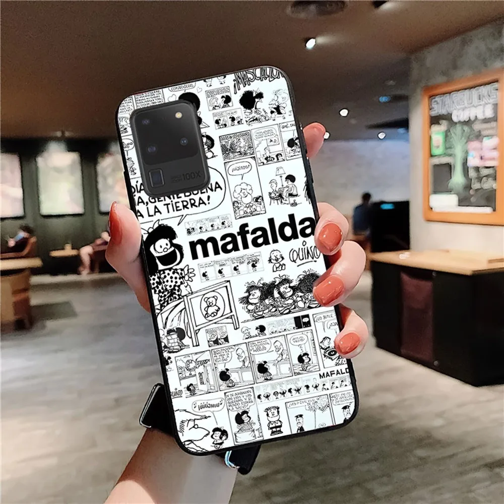 Mafalda Phone Case For Samsung S 9 10 20 21 22 23 30 23plus lite Ultra FE S10lite Fundas