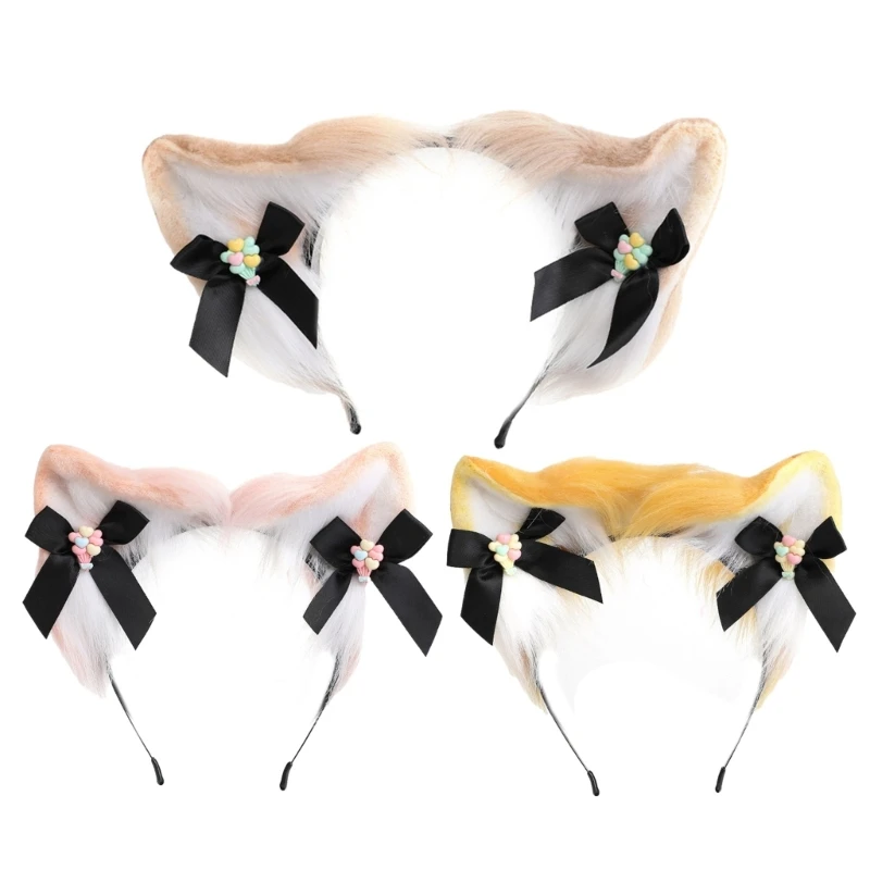

Womens Girls Cat Ears Headband Accessories Sexy Headband Headwear for Cosplay