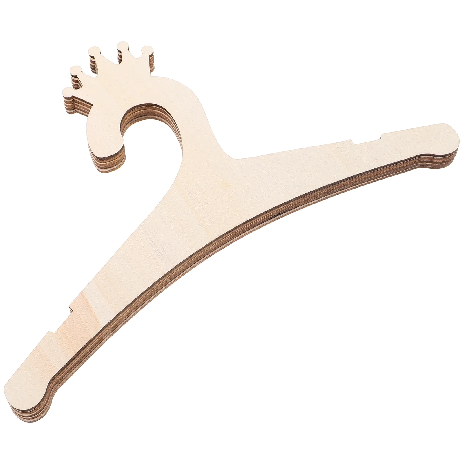 5 PCS Wooden Children's Clothes Hanger Kids Coat Hangers Childrens Organizer Baby for Closet