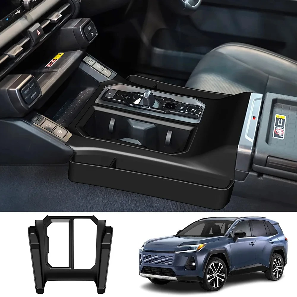 자동차 센터 콘솔 보호 패드 기어 시프트 패널(보관함 포함) 토요타 RAV4 2026 LHD RHD용 긁힘 방지 실리콘 매트