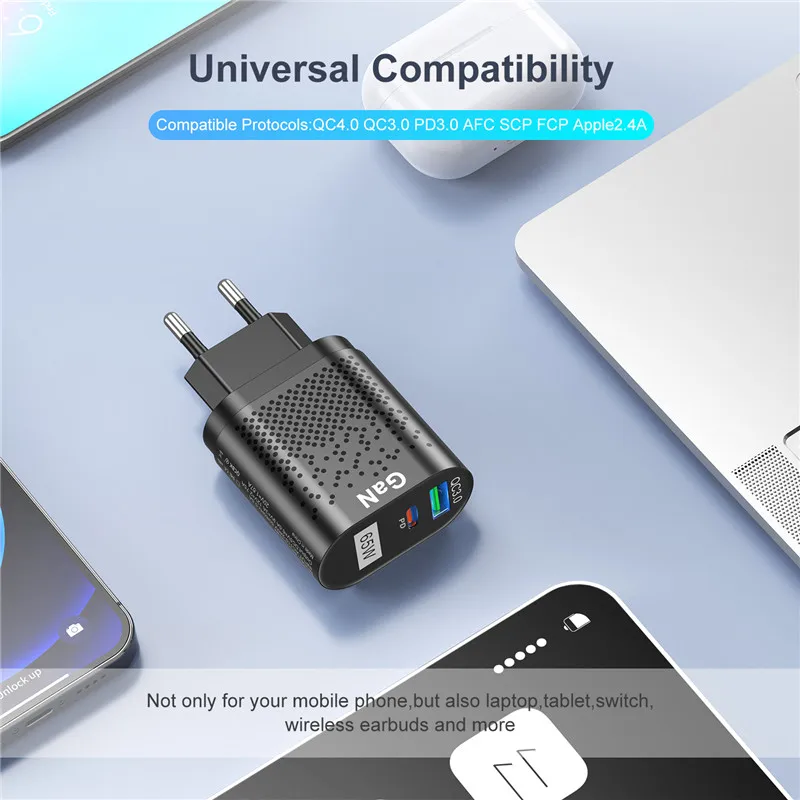 ƺϿ PSDA 65W PD USB GaN , QC 3.0  , CŸ  ,  13  ƽ, Ｚ S21 Ʈ S20