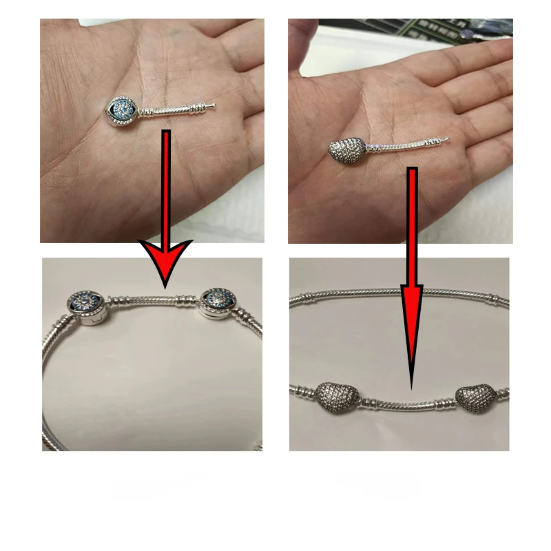 핫세일 팔찌 연장기, 오리지널 브랜드 팔찌에 호환 가능, 여성용 주얼리 선물 제작, 3.5cm 및 4cm