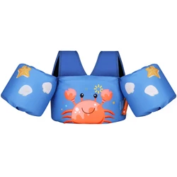 MoKo Baby life jacket vest float children water sports swimsuit Cartoon Arm Sleeve Foam Safety Swimming Training Floating kayak