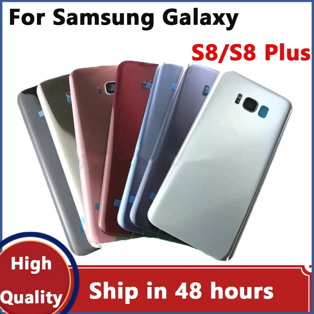 

Battery Glass Door With Lens For Samsung Galaxy S8 SM-G950 S8Plus SM-G955 Back Battery Housing Cover Replacement With Logo