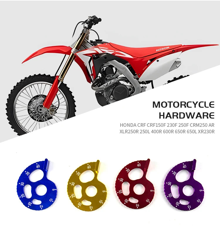 Motorrad Kettenspanner Teile Regler Motorrad Zubehör CNC Für CRF230F 230L CRM250 XLR250R XR230R 250L 650R 650L 400R – Detail 4