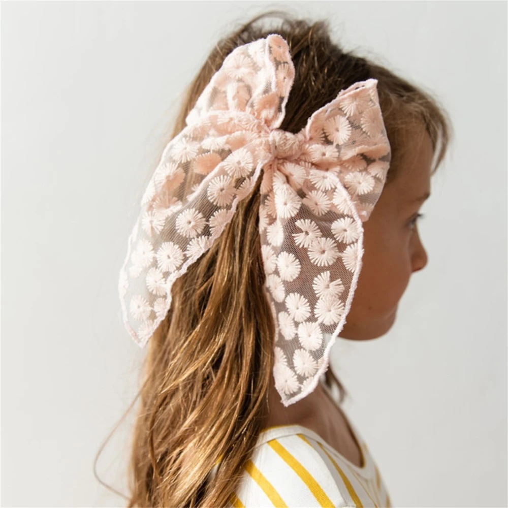 

Women Lace Bow Elastic Hair Rubber Bands Headband Bowknot Hair Ties Clips Ponytail Holder Hair Accessories For Girls Wholesale