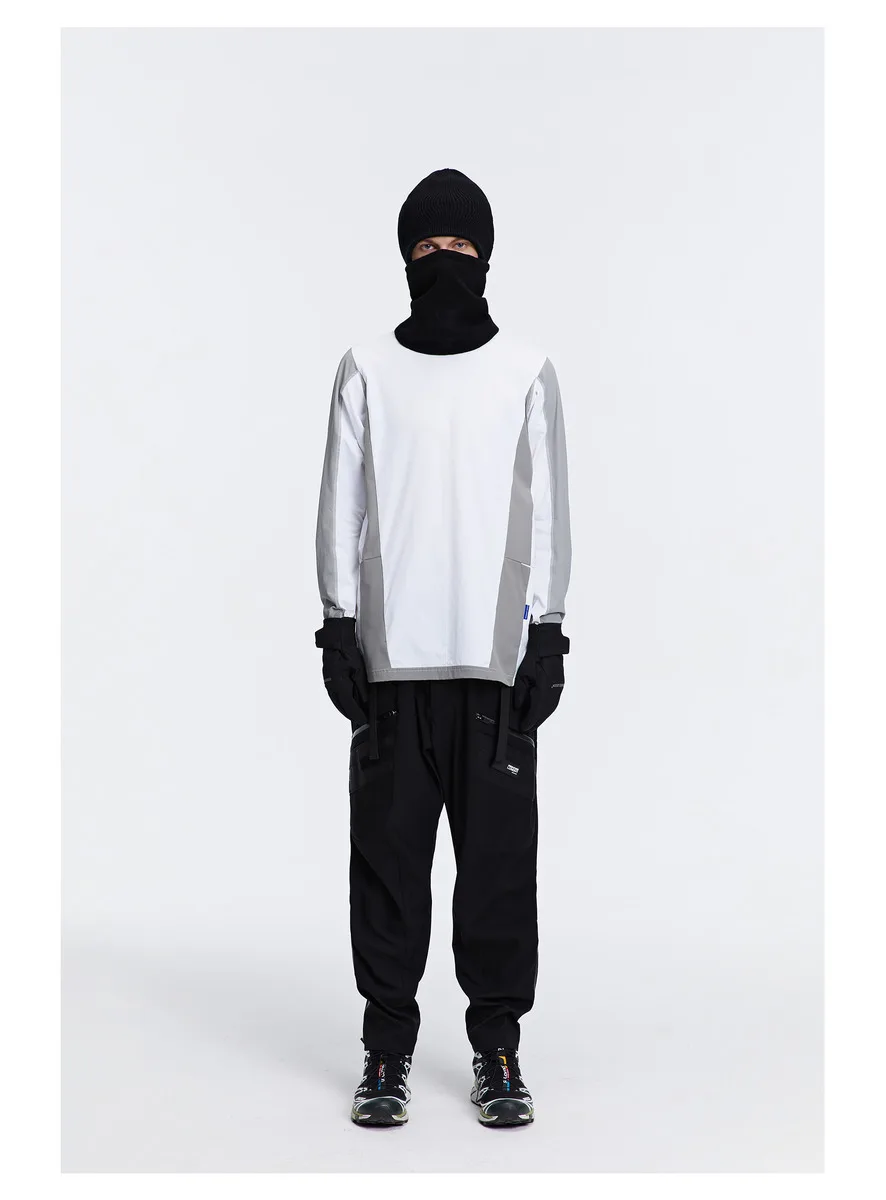 Reindee Lusion 22FW 0187 Outdoor splicing material breathable fast dry long sleeve shirt techwear gorpcore