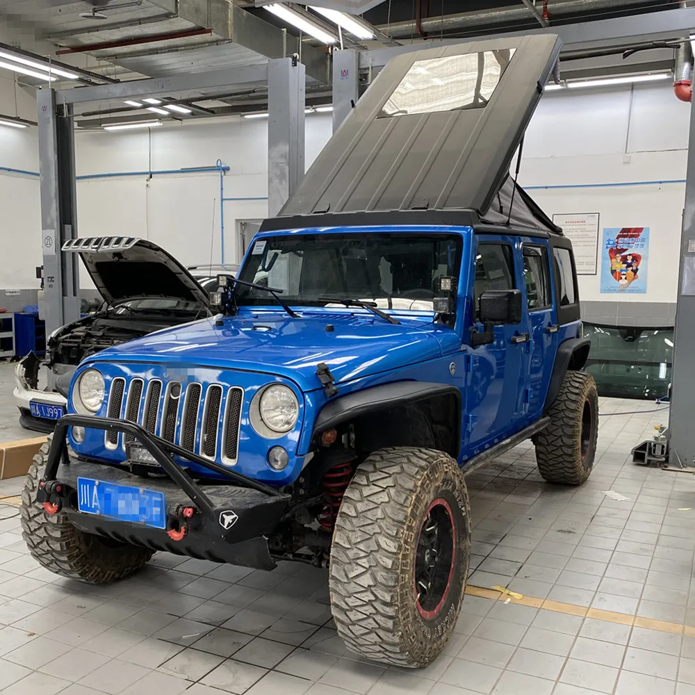 Roof Tent With Hard Top For Jeep For Wrangler Jk 2007-2017 Jl 2018+ Include  Mattress Jl2020 - Roof Racks & Boxes - AliExpress