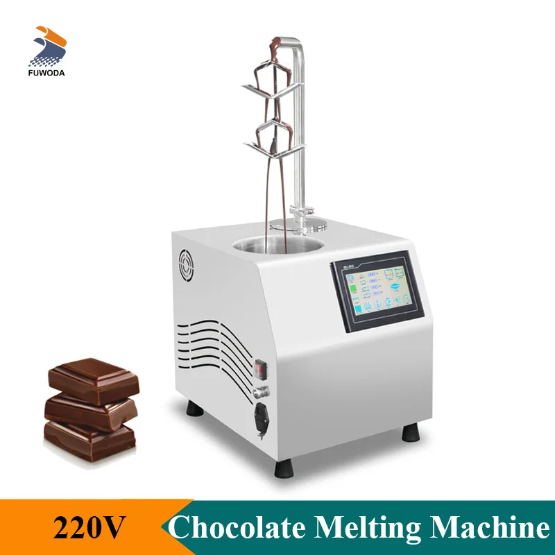 New 5L Chocolate Melting Machine Commercial 220V Oily Block Chocolate Dispenser Tempering Machine Snack Food Making